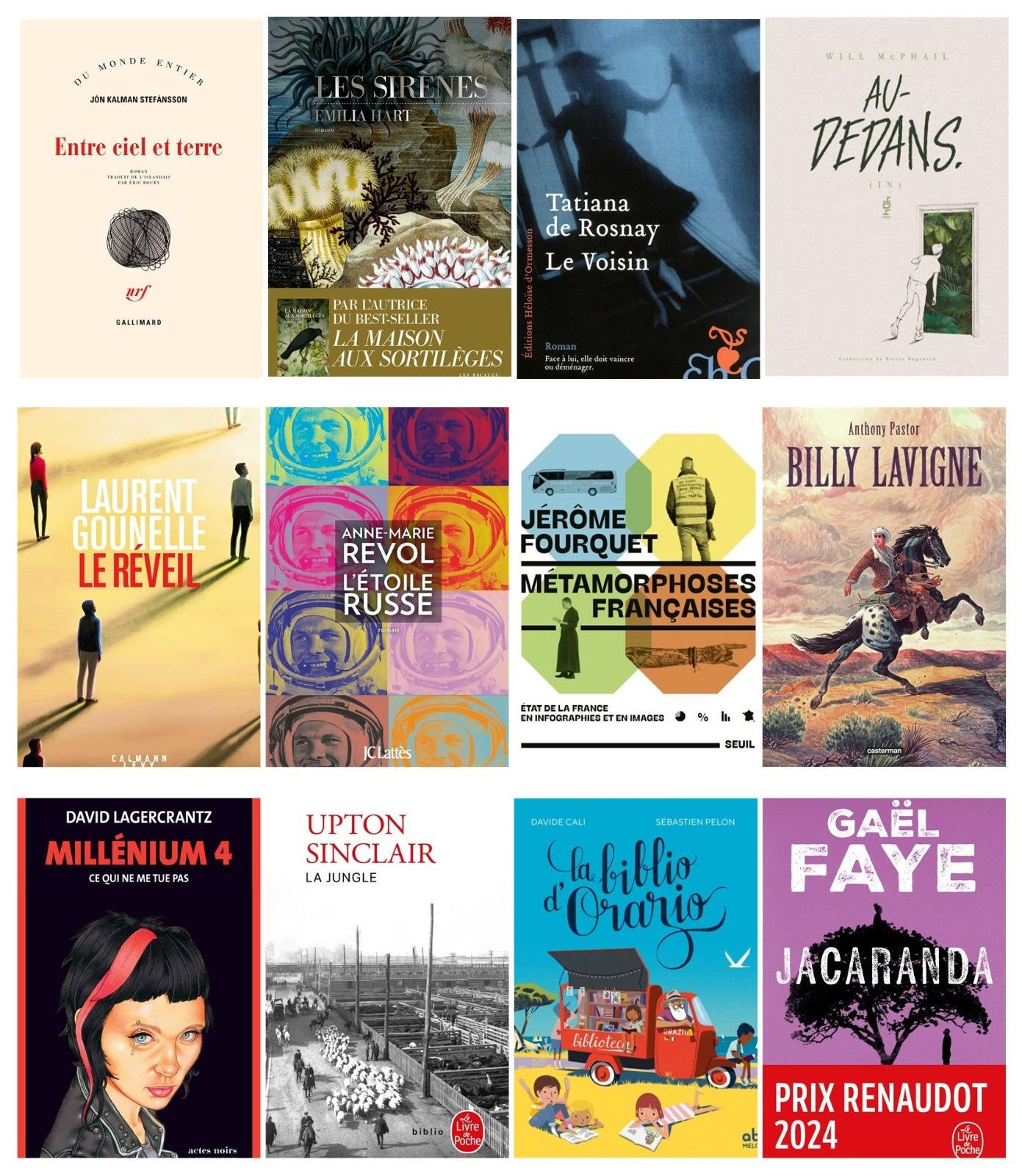 L'image représente des couvertures de livres 